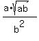 %28a%2Asqrt%28ab%29%29%2Fb%5E2