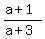 %28a%2B1%29%2F%28a%2B3%29