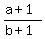 %28a%2B1%29%2F%28b%2B1%29