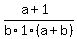%28a%2B1%29%2Fb%2F1%2F%28a%2Bb%29