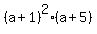 %28a%2B1%29%5E2%28a%2B5%29
