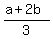 %28a%2B2b%29%2F3