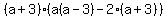 %28a%2B3%29%28a%28a-3%29+-+2%28a%2B3%29%29