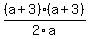 %28a%2B3%29%28a%2B3%29%2F2a