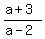 %28a%2B3%29%2F%28a-2%29