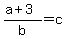 %28a%2B3%29%2Fb+=+c