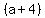 %28a%2B4%29