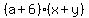 %28a%2B6%29%28x%2By%29