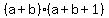 %28a%2Bb%29%28a%2Bb%2B1%29