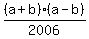 %28a%2Bb%29%28a-b%29%2F2006