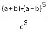 %28a%2Bb%29%28a-b%29%5E5%2Fc%5E3