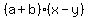%28a%2Bb%29%28x-y%29