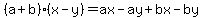 %28a%2Bb%29%28x-y%29=ax-ay%2Bbx-by