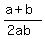 %28a%2Bb%29%2F%282ab%29