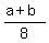 %28a%2Bb%29%2F8