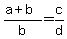%28a%2Bb%29%2Fb=c%2Fd