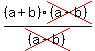 %28a%2Bb%29cross%28%28a-b%29%29%2Fcross%28%28a-b%29%29