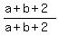 %28a%2Bb%2B2%29%2F%28a%2Bb%2B2%29
