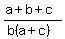 %28a%2Bb%2Bc%29%2F%28b%28a%2Bc%29%29
