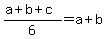 %28a%2Bb%2Bc%29%2F6=a%2Bb