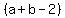 %28a%2Bb-2%29
