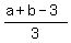%28a%2Bb-3%29%2F3