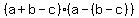 %28a%2Bb-c%29%28a-%28b-c%29%29