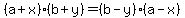 %28a%2Bx%29%28b%2By%29+=+%28b-y%29%28a-x%29