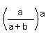 %28a%2F%28a%2Bb%29%29%5Ea