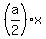 %28a%2F2%29x
