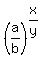 %28a%2Fb%29%5E%28x%2Fy%29