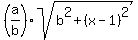 %28a%2Fb%29sqrt%28b%5E2%2B%28x-1%29%5E2%29