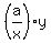 %28a%2Fx%29%2Ay