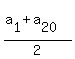%28a%5B1%5D%2Ba%5B20%5D%29%2F2