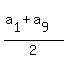 %28a%5B1%5D%2Ba%5B9%5D%29%2F2
