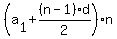 %28a%5B1%5D+%2B+%28n-1%29%2Ad%2F2%29%2An