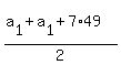 %28a%5B1%5D+%2B+a%5B1%5D%2B7%2A49%29%2F2