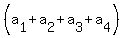 %28a%5B1%5D+%2B+a%5B2%5D+%2B+a%5B3%5D+%2B+a%5B4%5D%29
