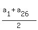 %28a%5B1%5D+%2B+a%5B26%5D%29%2F2