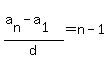 %28a%5Bn%5D-a%5B1%5D%29%2Fd=n-1