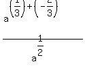 %28a%5E%28%281%2F3%29%2B%28-2%2F3%29%29%29+%2Fa%5E%281%2F2%29%29