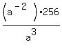 %28a%5E%28-2%29%29%2A256%2Fa%5E3