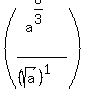 %28a%5E%288%2F3%29%2F%28%28sqrt%28a%29%29%5E1%29%29