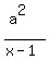 %28a%5E2%29%2F%28x-1%29
