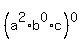 %28a%5E2%2Ab%5E0%2Ac%29%5E0
