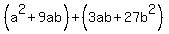 %28a%5E2%2B9ab%29%2B%283ab%2B27b%5E2%29