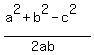 %28a%5E2%2Bb%5E2-c%5E2%29%2F%282ab%29
