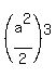 %28a%5E2%2F2%29%5E3