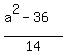 %28a%5E2-36%29%2F14