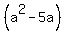 %28a%5E2-5a%29